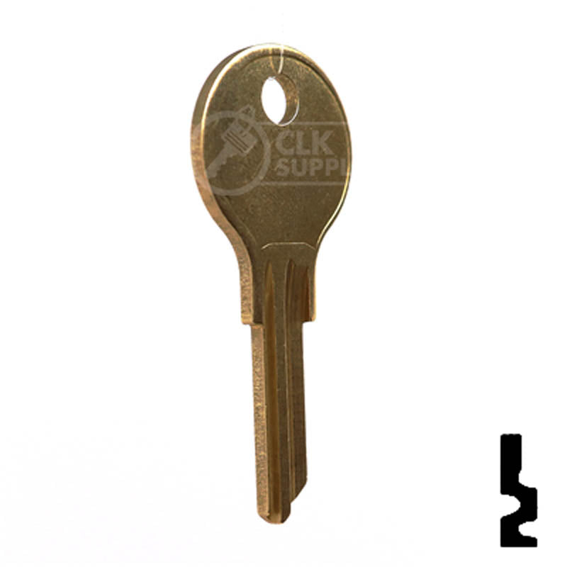 FR2, L1054G Fort Key Office Furniture-Mailbox Key JMA USA