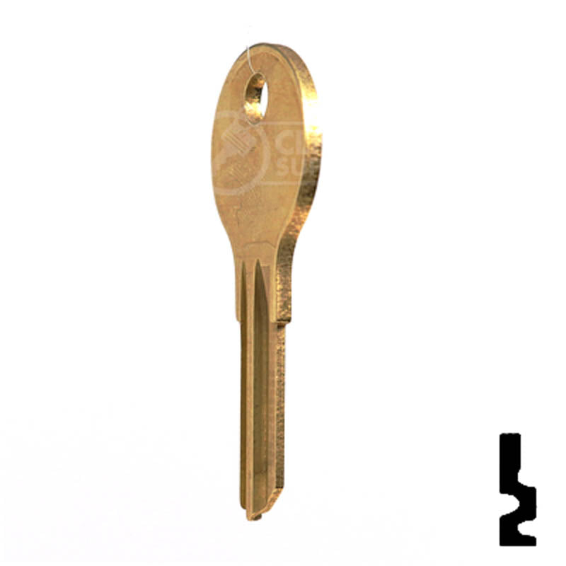 FR2, L1054G Fort Key Office Furniture-Mailbox Key JMA USA