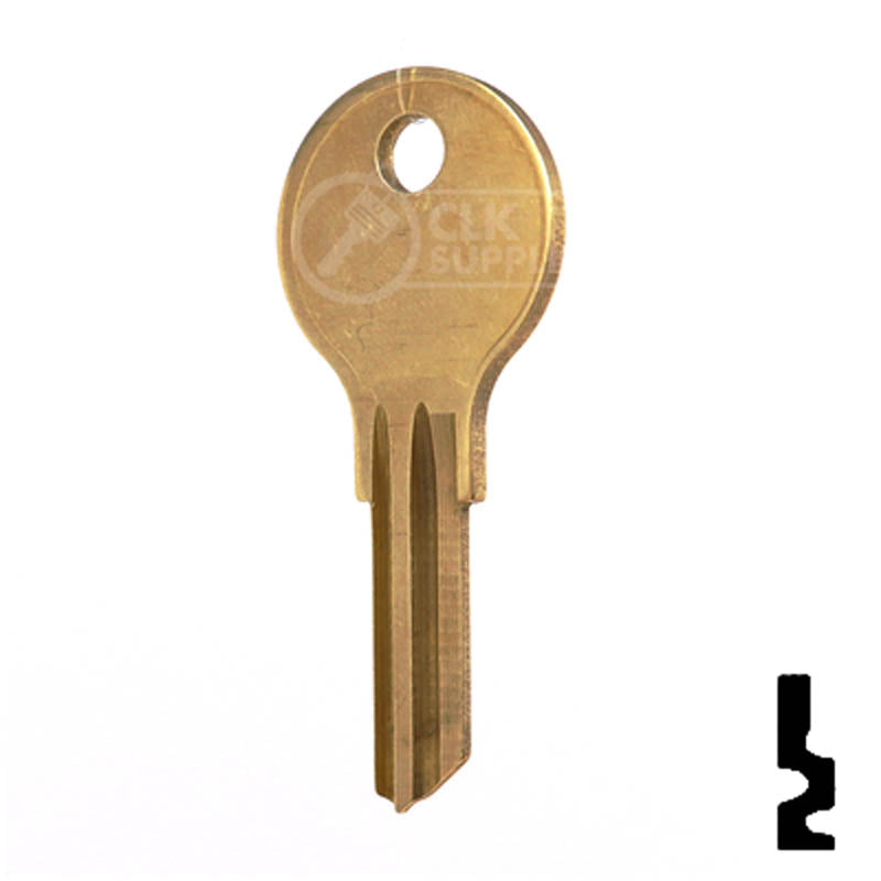 FR2, L1054G Fort Key Office Furniture-Mailbox Key JMA USA