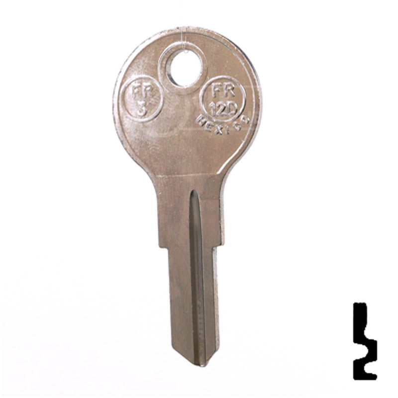 Uncut Key Blank | Fort | FR3, 1054G