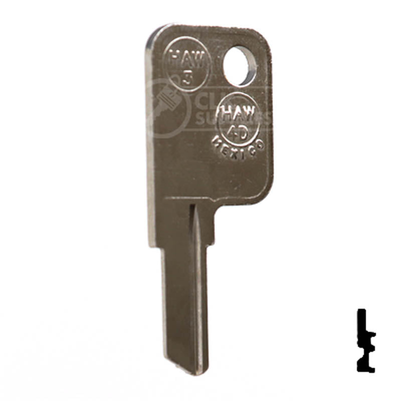 HAW3, 1599 Haworth Key Office Furniture-Mailbox Key JMA USA
