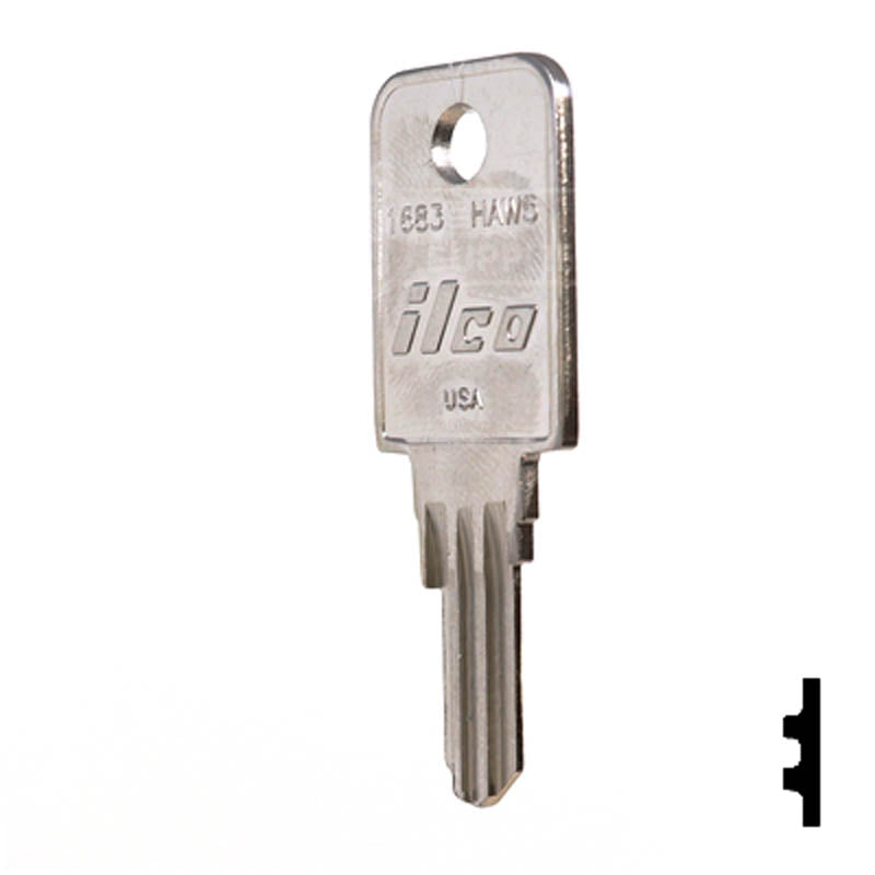 HAW5, 1683 Hayworth Key Office Furniture-Mailbox Key Ilco