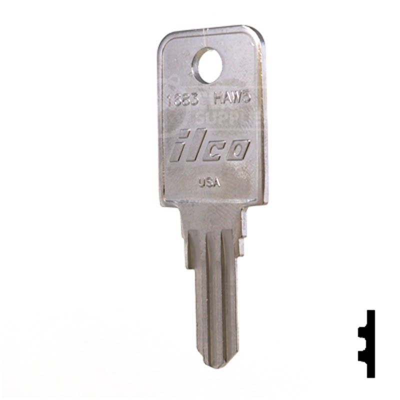 HAW5, 1683 Hayworth Key Office Furniture-Mailbox Key Ilco