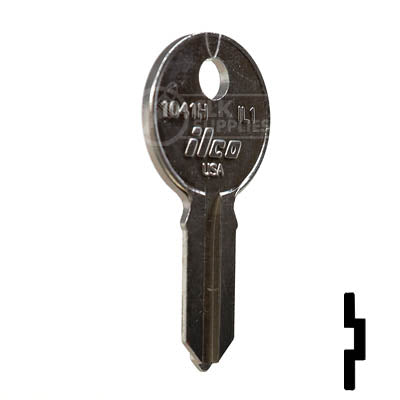IL1, 1041H Illinois Key Office Furniture-Mailbox Key Ilco
