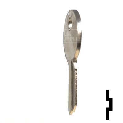 IL1, 1041H Illinois Key Office Furniture-Mailbox Key Ilco
