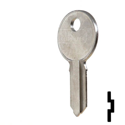 IL1, 1041H Illinois Key Office Furniture-Mailbox Key Ilco