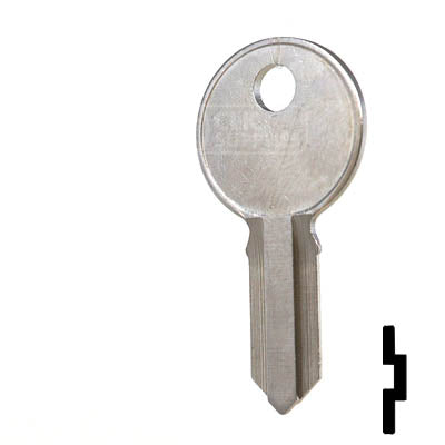 IL1, 1041H Illinois Key Office Furniture-Mailbox Key Ilco