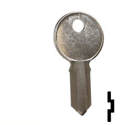 IL1, 1041H Illinois Key Office Furniture-Mailbox Key Ilco