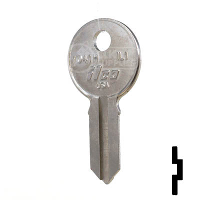 IL1, 1041H Illinois Key Office Furniture-Mailbox Key Ilco