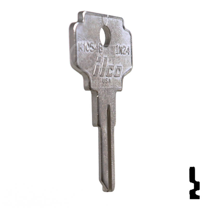 IN24, K1054B Bargman Key Office Furniture-Mailbox Key Ilco