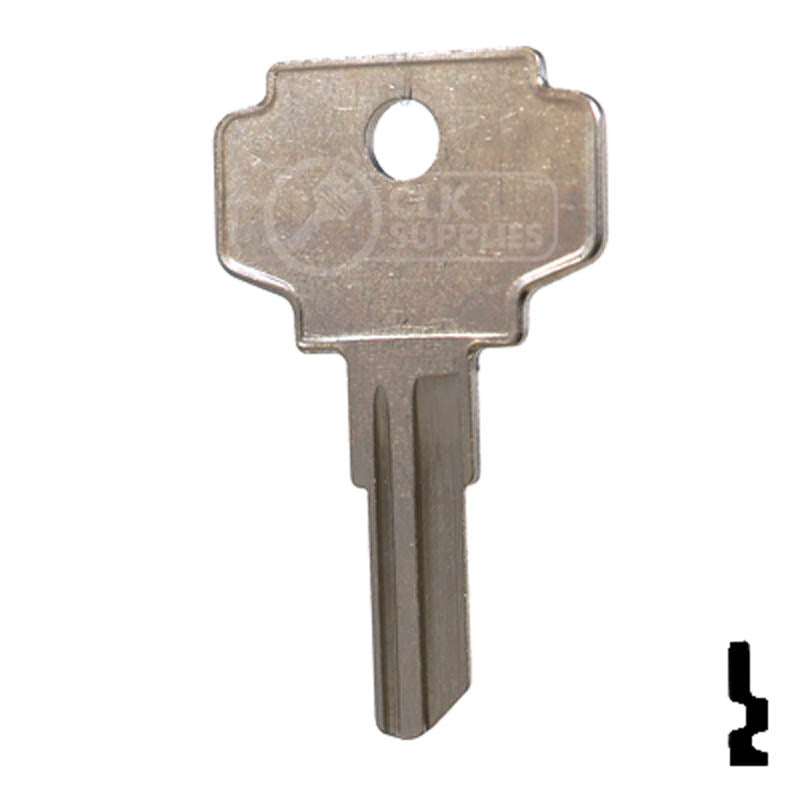 IN24, K1054B Bargman Key Office Furniture-Mailbox Key Ilco