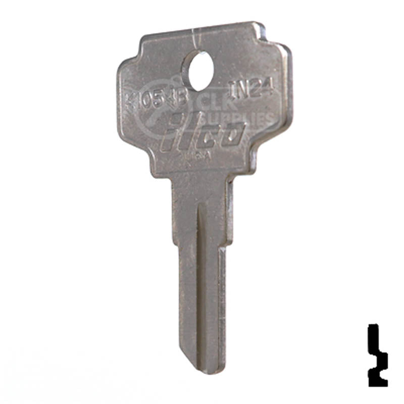 IN24, K1054B Bargman Key Office Furniture-Mailbox Key Ilco
