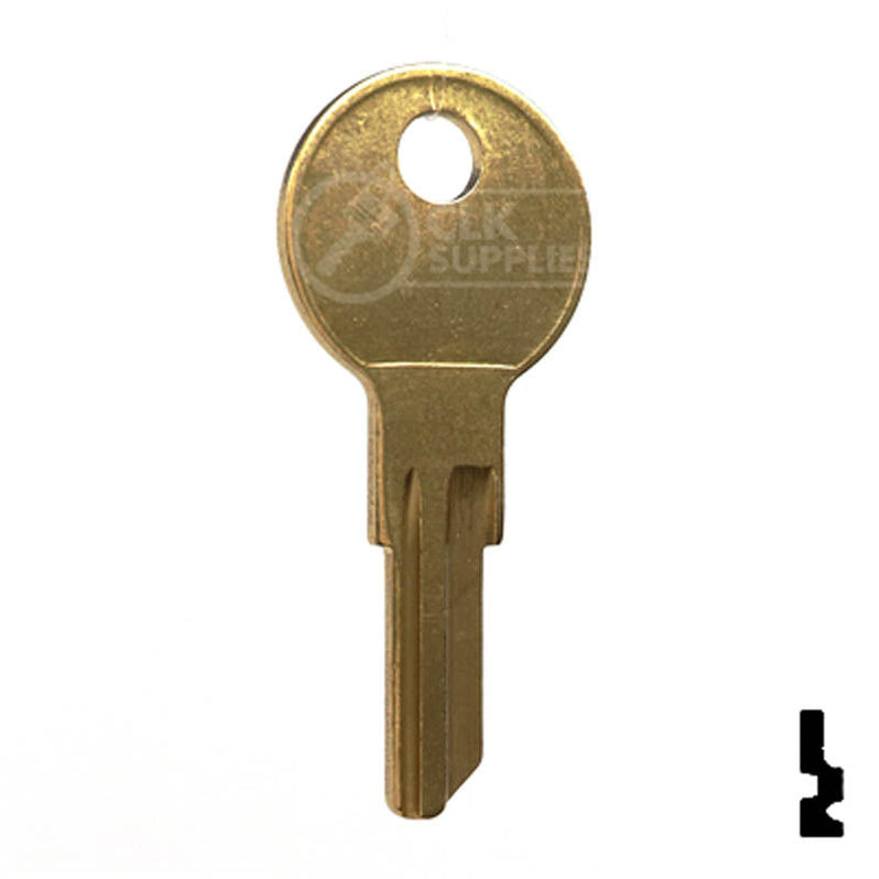 Uncut Key Blank | Jofco, Hudson, Kimball | IN8, L1054B