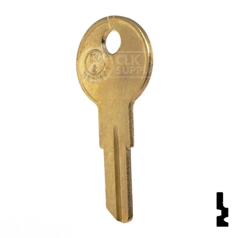 Uncut Key Blank | Jofco, Hudson, Kimball | IN8, L1054B