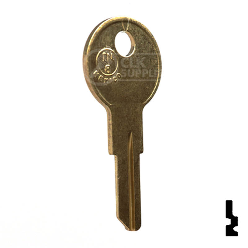 IN8, L1054B Furniture, Cabinet Key Office Furniture-Mailbox Key JMA USA