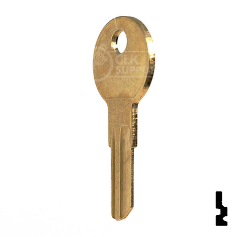 Uncut Key Blank | Jofco, Hudson, Kimball | IN8, L1054B