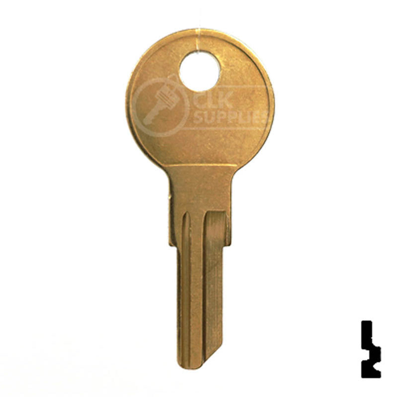 Uncut Key Blank | Jofco, Hudson, Kimball | IN8, L1054B