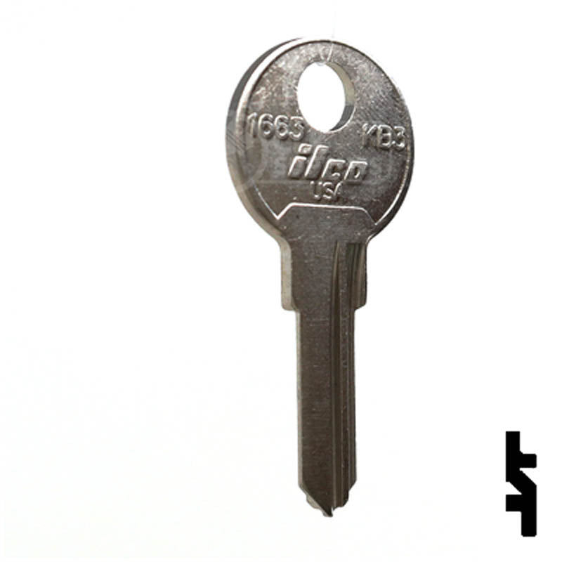 KB3, 1663 Kimball Office Key Office Furniture-Mailbox Key Ilco
