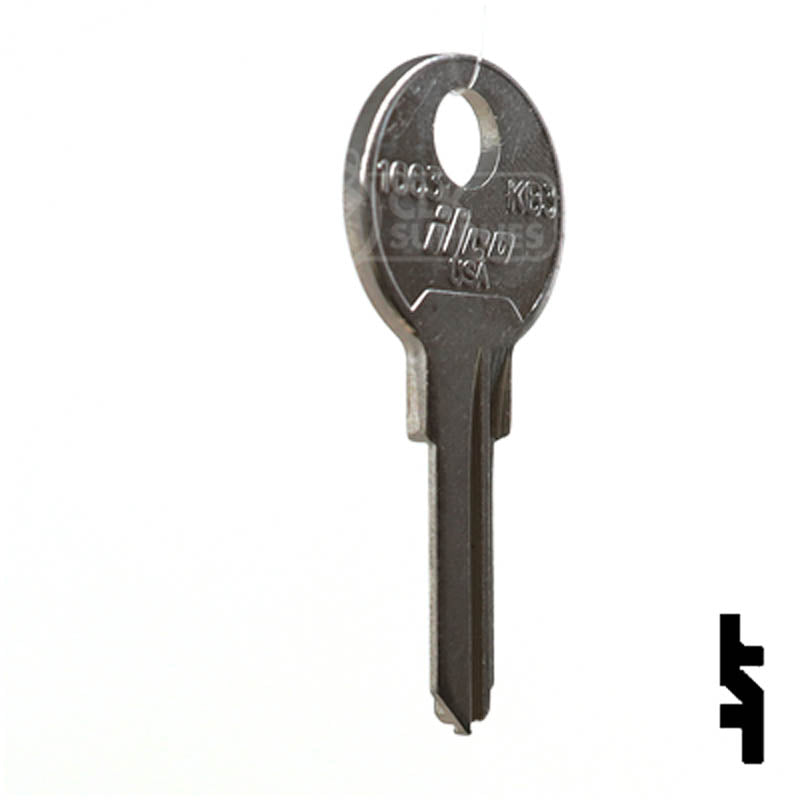 KB3, 1663 Kimball Office Key Office Furniture-Mailbox Key Ilco