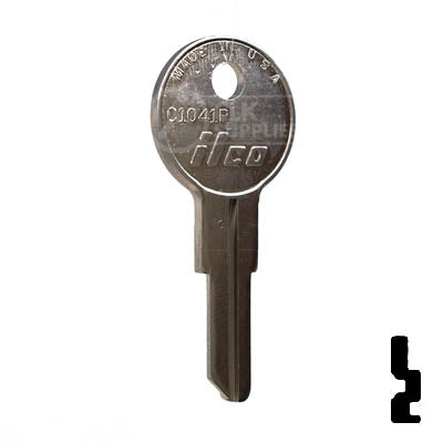Uncut Key Blank | Chicago | C1041P Office Furniture-Mailbox Key Ilco