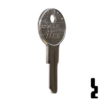 Uncut Key Blank | Chicago | C1041P Office Furniture-Mailbox Key Ilco