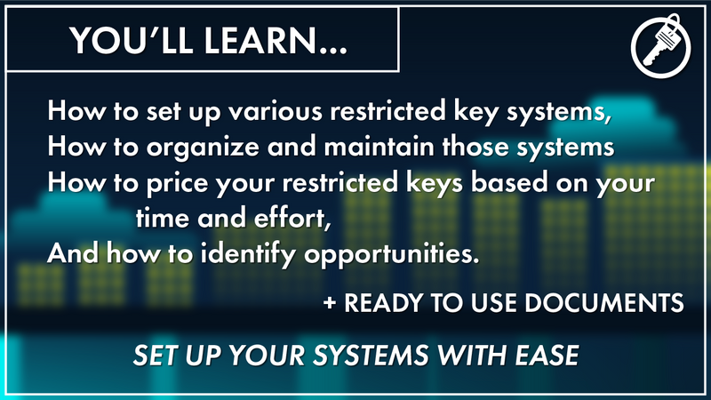 Setup, Manage, & Sell Restricted Key Systems - Online Course Online Learning Lockboss Online Learning