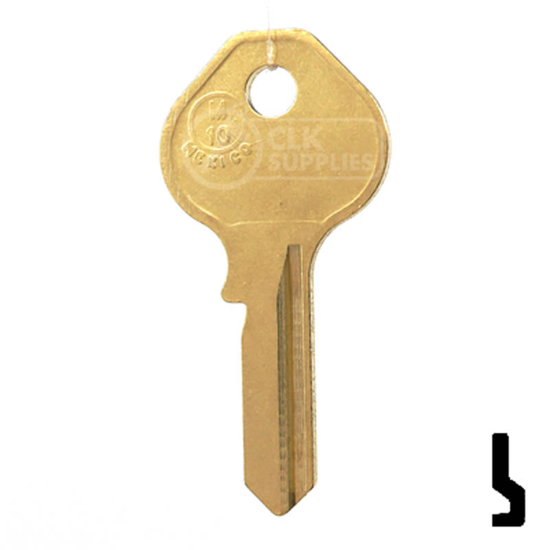 M10, 1092N Master Key Padlock Key JMA USA