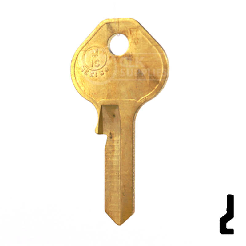 M16, 1092NR Master Key Padlock Key JMA USA