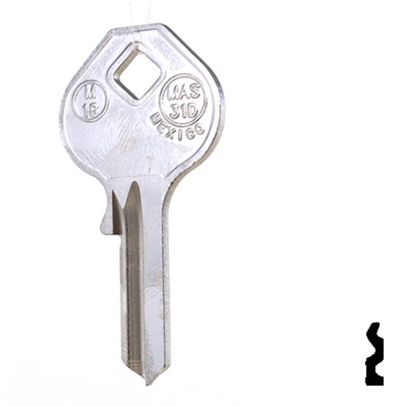 M18, 1092-40 Master Padlock Key Padlock Key JMA USA