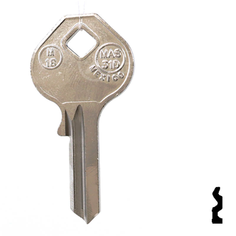 M18, 1092-40 Master Padlock Key Padlock Key JMA USA