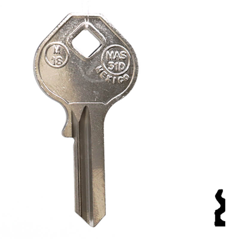 M18, 1092-40 Master Padlock Key Padlock Key JMA USA