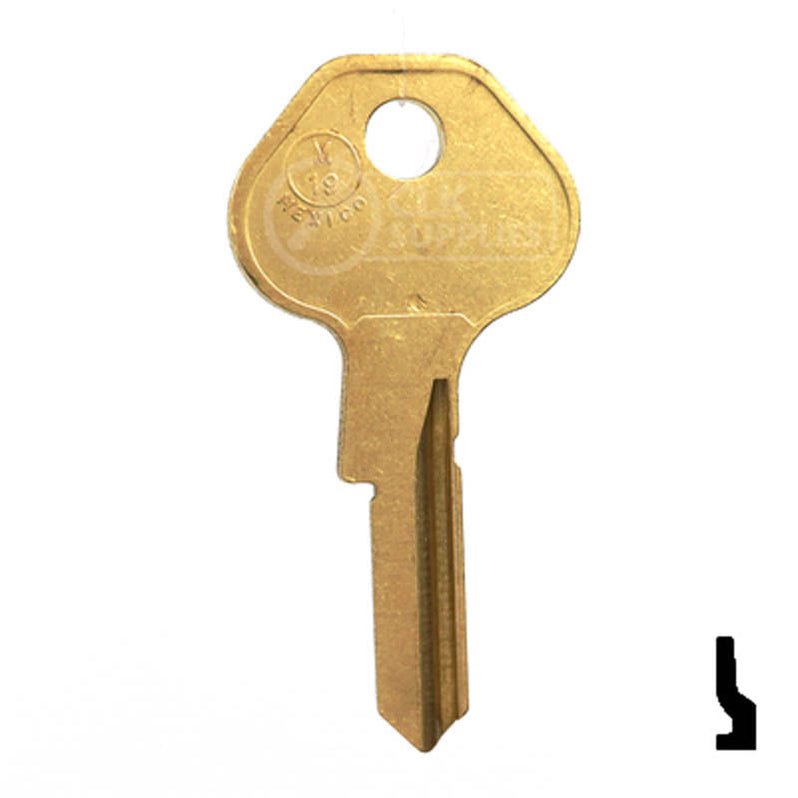 Padlock Key Blanks | Uncut Key Blank | Master Padlock | M19, 1092-900 ...