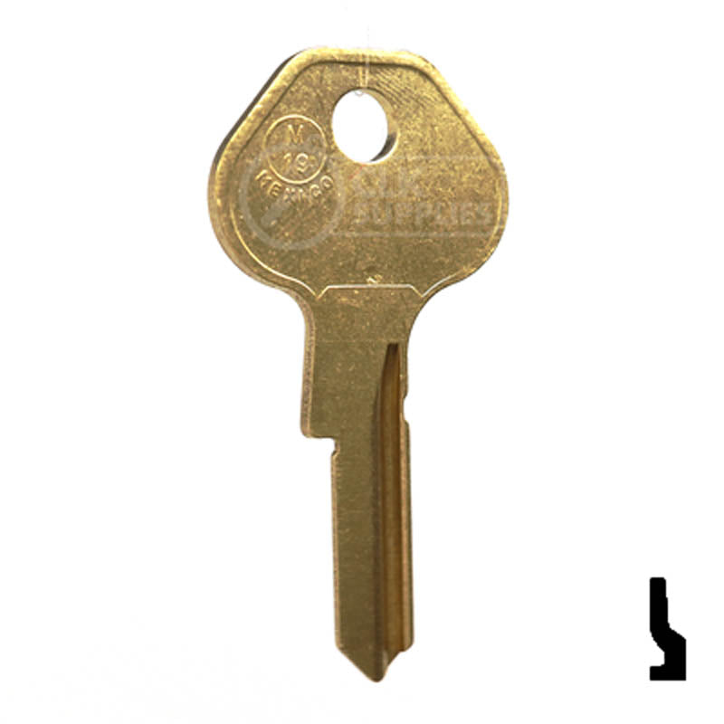 M19, 1092-900 Master Key Padlock Key JMA USA