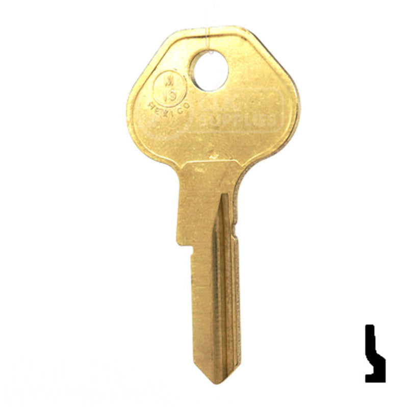 Padlock Key Blanks | Uncut Key Blank | Master Padlock | M19, 1092-900 ...