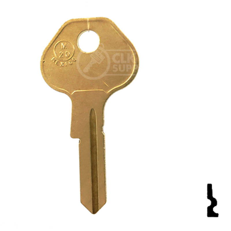 M20, 1092-6000 Master Key Padlock Key JMA USA