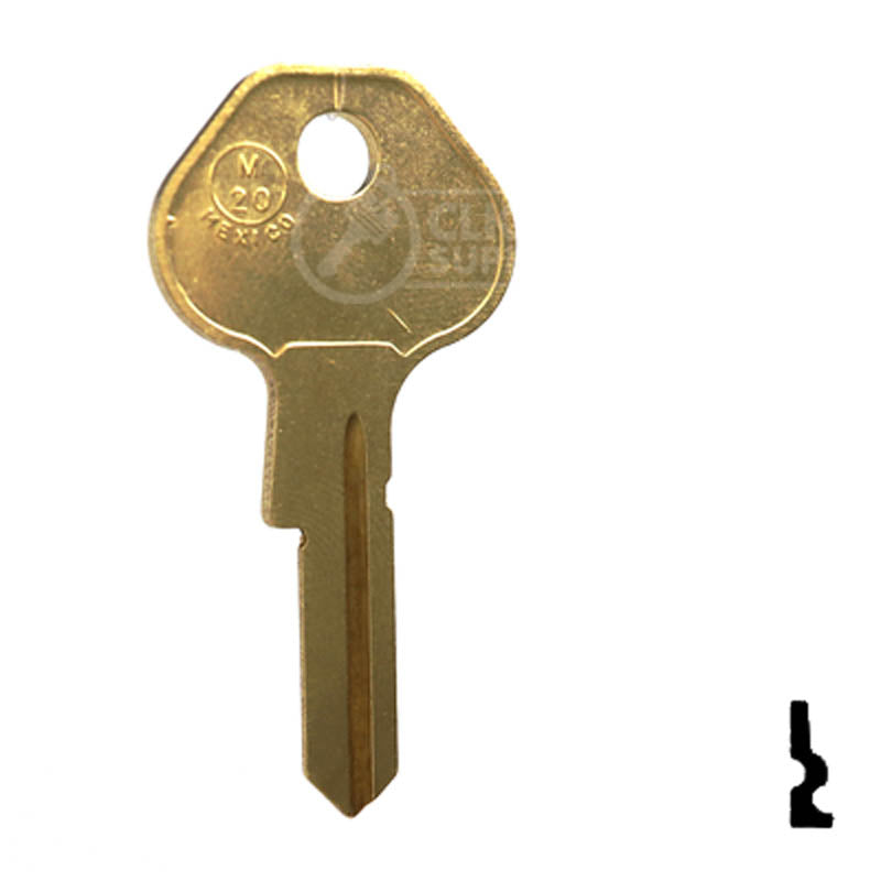 M20, 1092-6000 Master Key Padlock Key JMA USA