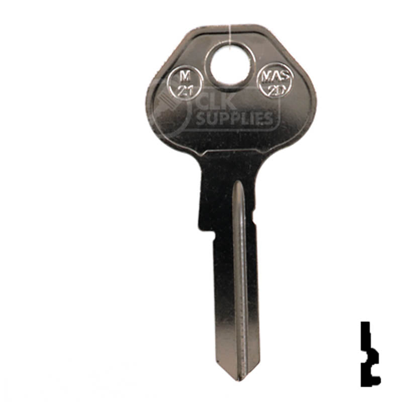 M21, 1092-7000 Master Key Padlock Key JMA USA