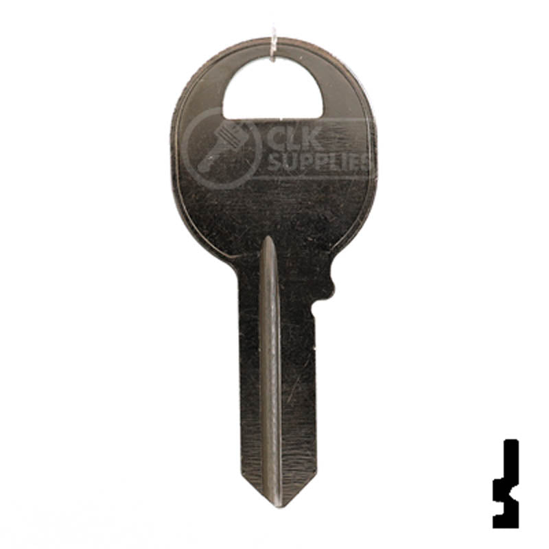 M24, 1092-600A Master Key Padlock Key Ilco