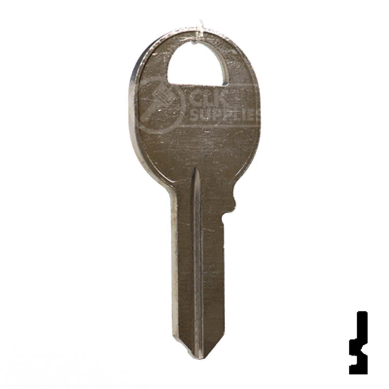 M24, 1092-600A Master Key Padlock Key Ilco