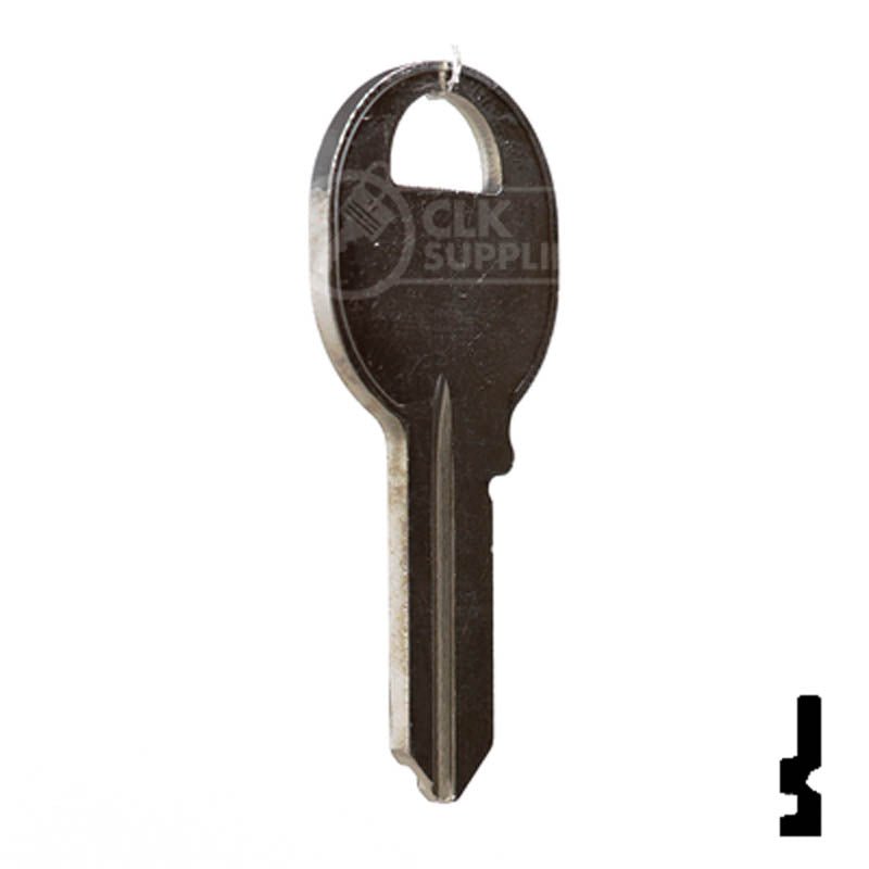 M24, 1092-600A Master Key Padlock Key Ilco