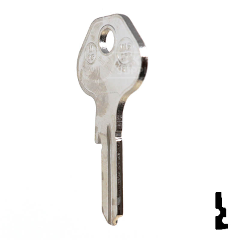 M25, 1092-6000B Master Key Padlock Key JMA USA