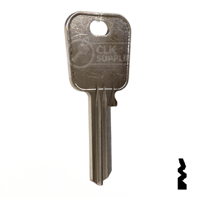 M27, 1092F Master Key Padlock Key Ilco