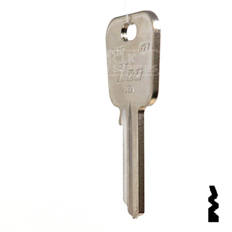 M27, 1092F Master Key Padlock Key Ilco