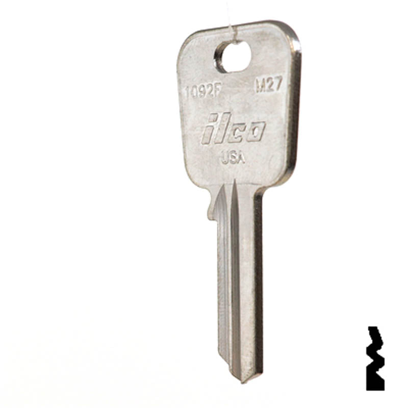 M27, 1092F Master Key Padlock Key Ilco