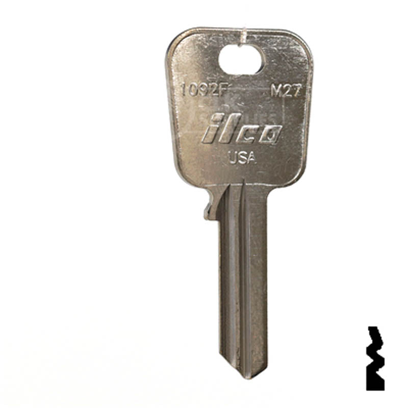 M27, 1092F Master Key Padlock Key Ilco