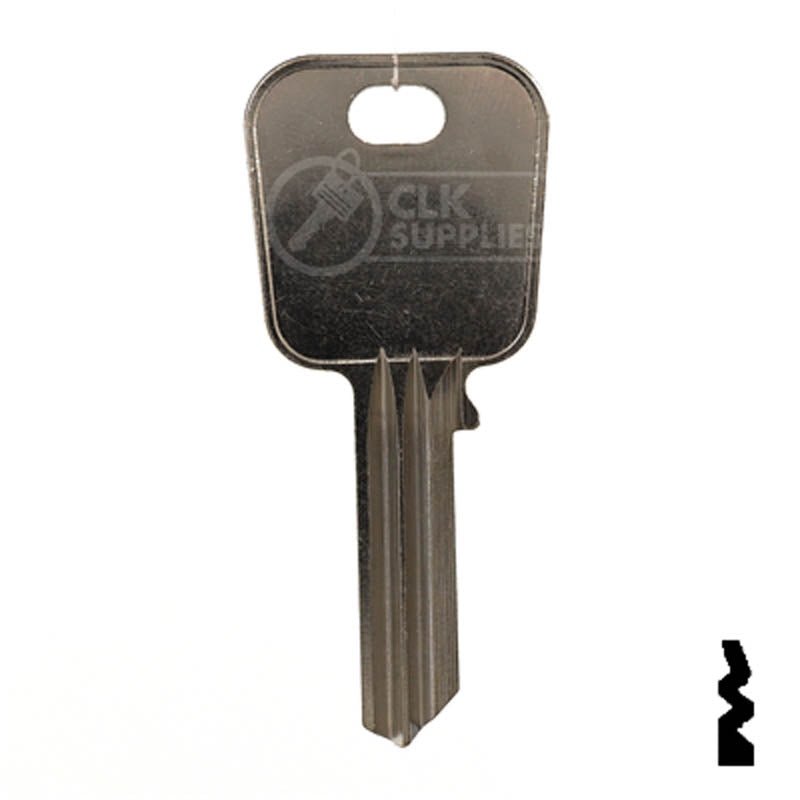 M27, 1092F Master Key Padlock Key Ilco