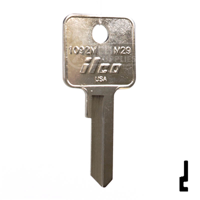M29, 1092M Master Key Padlock Key Ilco