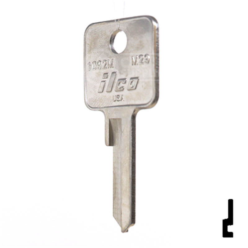 M29, 1092M Master Key Padlock Key Ilco