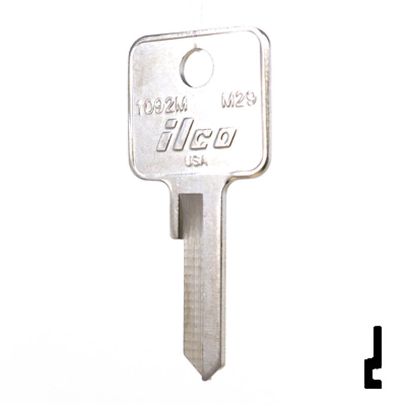 M29, 1092M Master Key Padlock Key Ilco