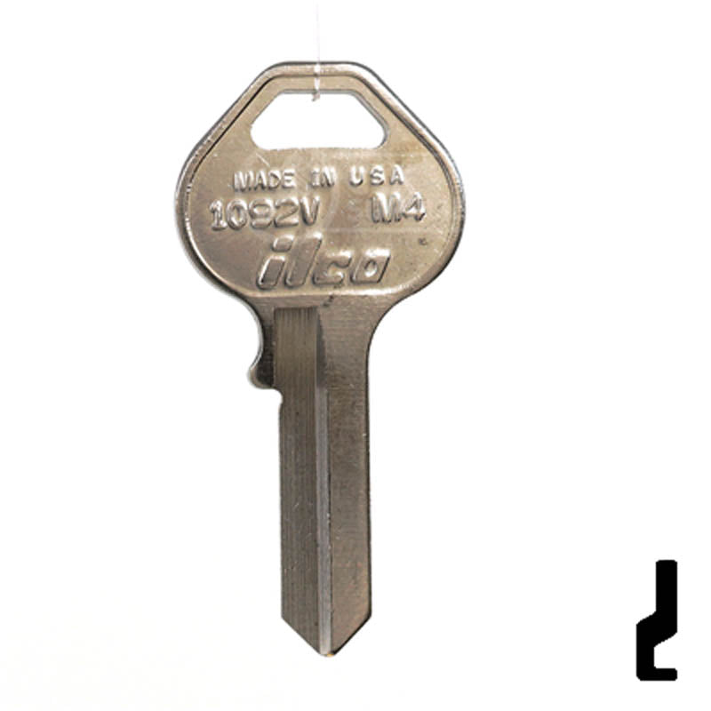 M4, 1092V Master Key Padlock Key Ilco
